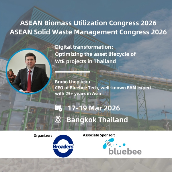 Digital Transformation Across the Asset Lifecycle: Bluebee Tech to Speak at ASEAN Biomass